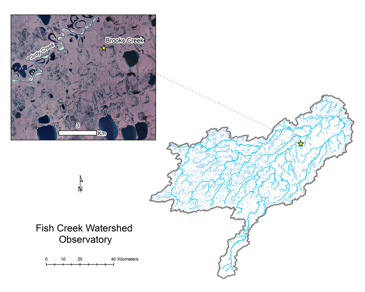 Brooks Creek location map