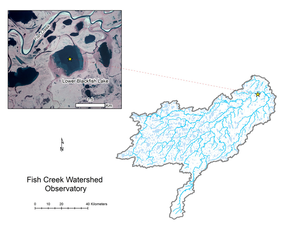 Lower Blackfish Lake location map