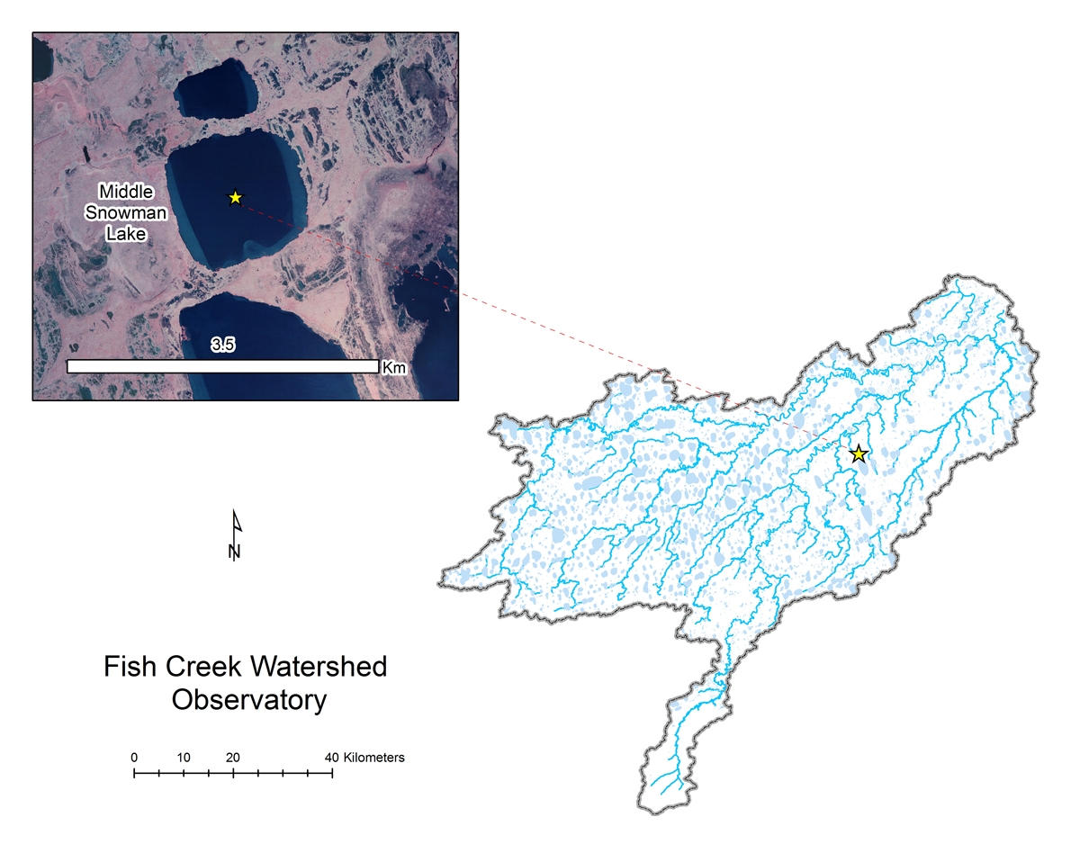 Middle Snowman Lake location map