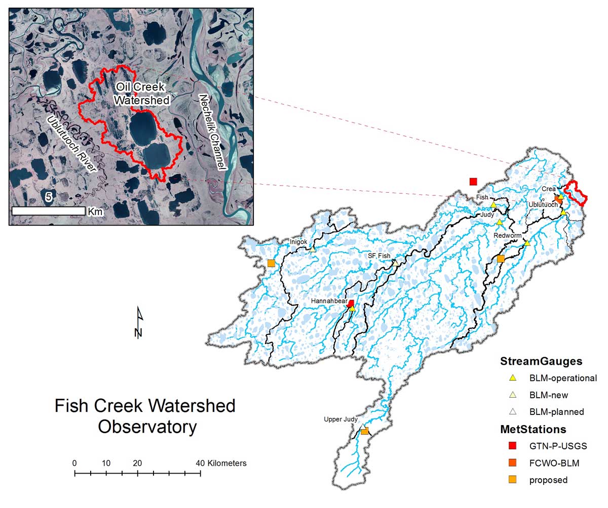 Oil Creek watershed map