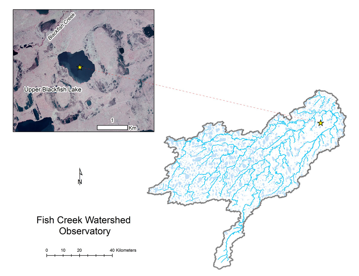 Upper Blackfish Lake location map